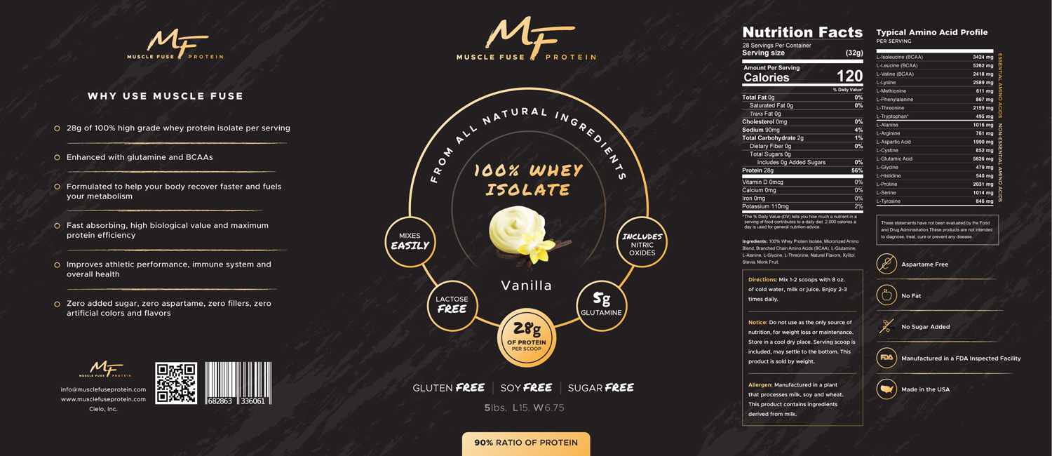 Muscle Fuse: Supplement Label Design